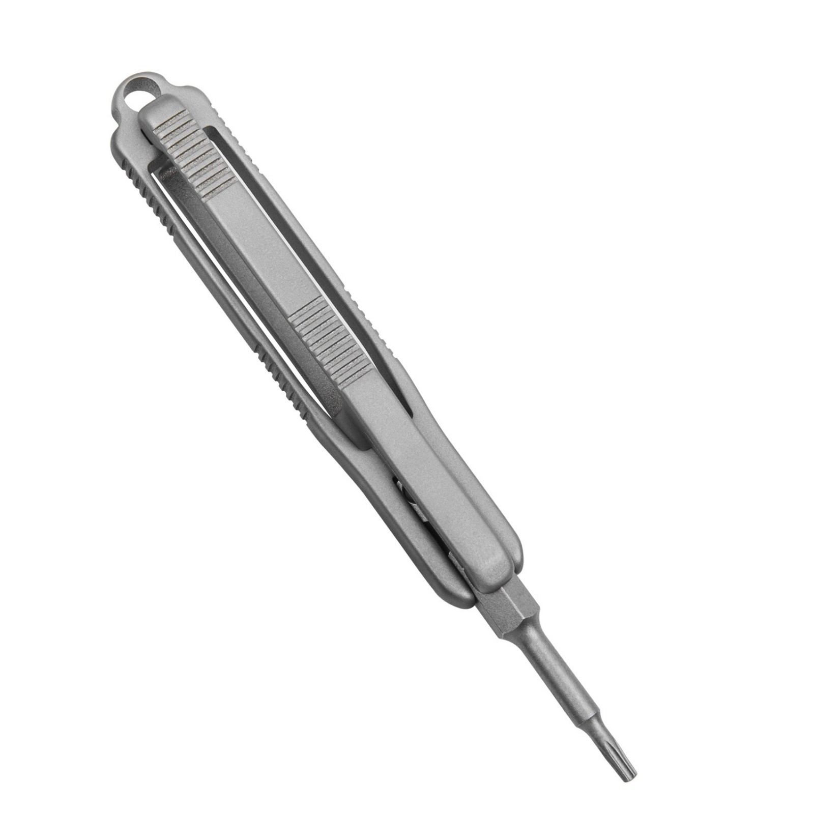 Titanium Alloy Pocket Screwdriver with T6 T8 Driver Bits Tools Portable