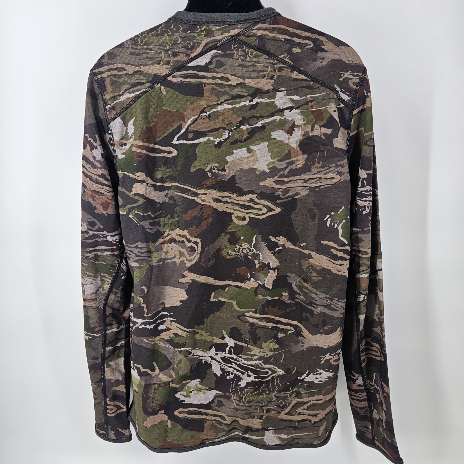 Under Armour Mid Season Kit Forest Camo Men's Size Large Shirt Hunting Coldgear gallery