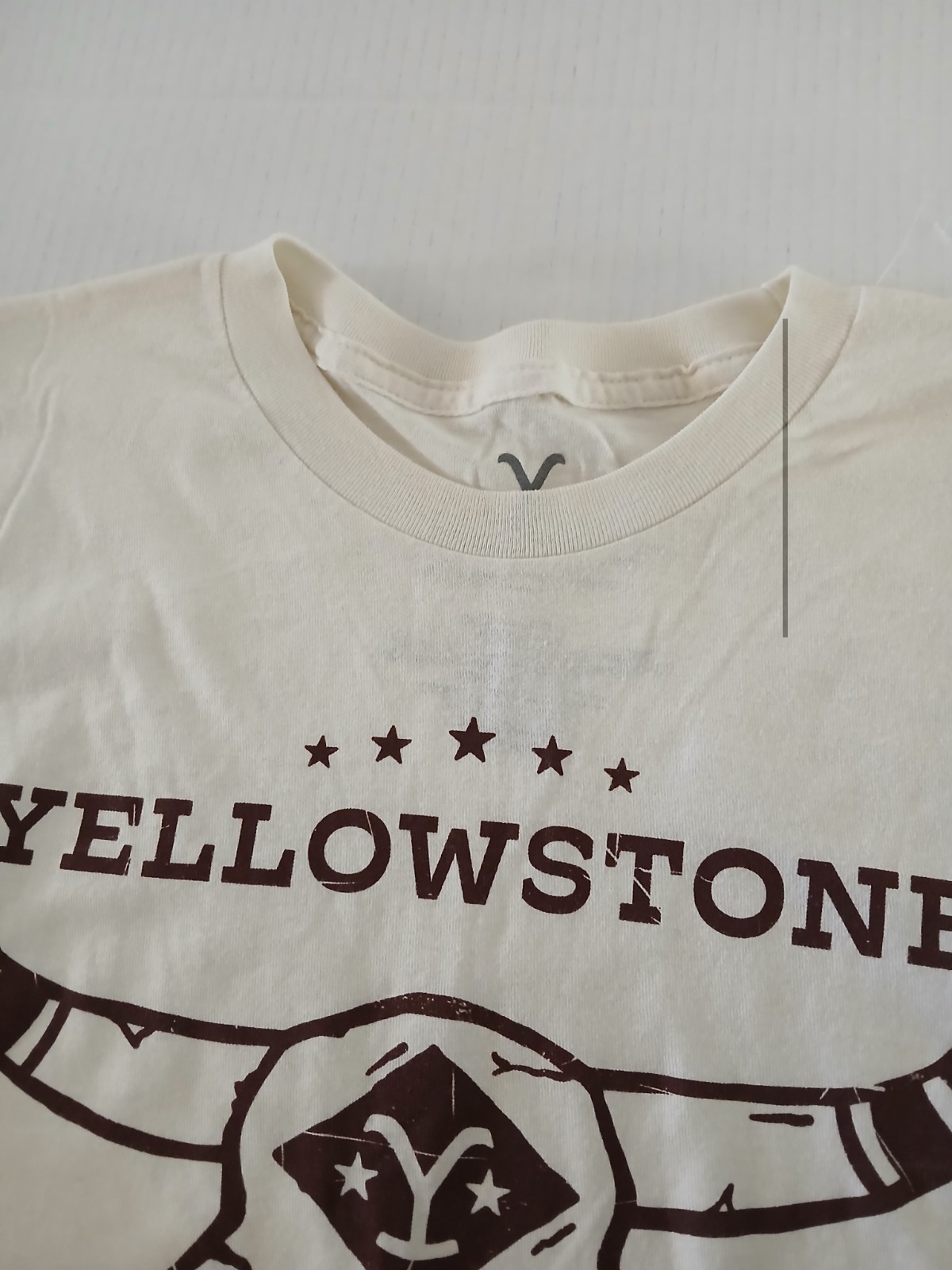 Yellowstone Size S T-Shirt - We Don't Choose the Way Cream Color 100% Cotton gallery