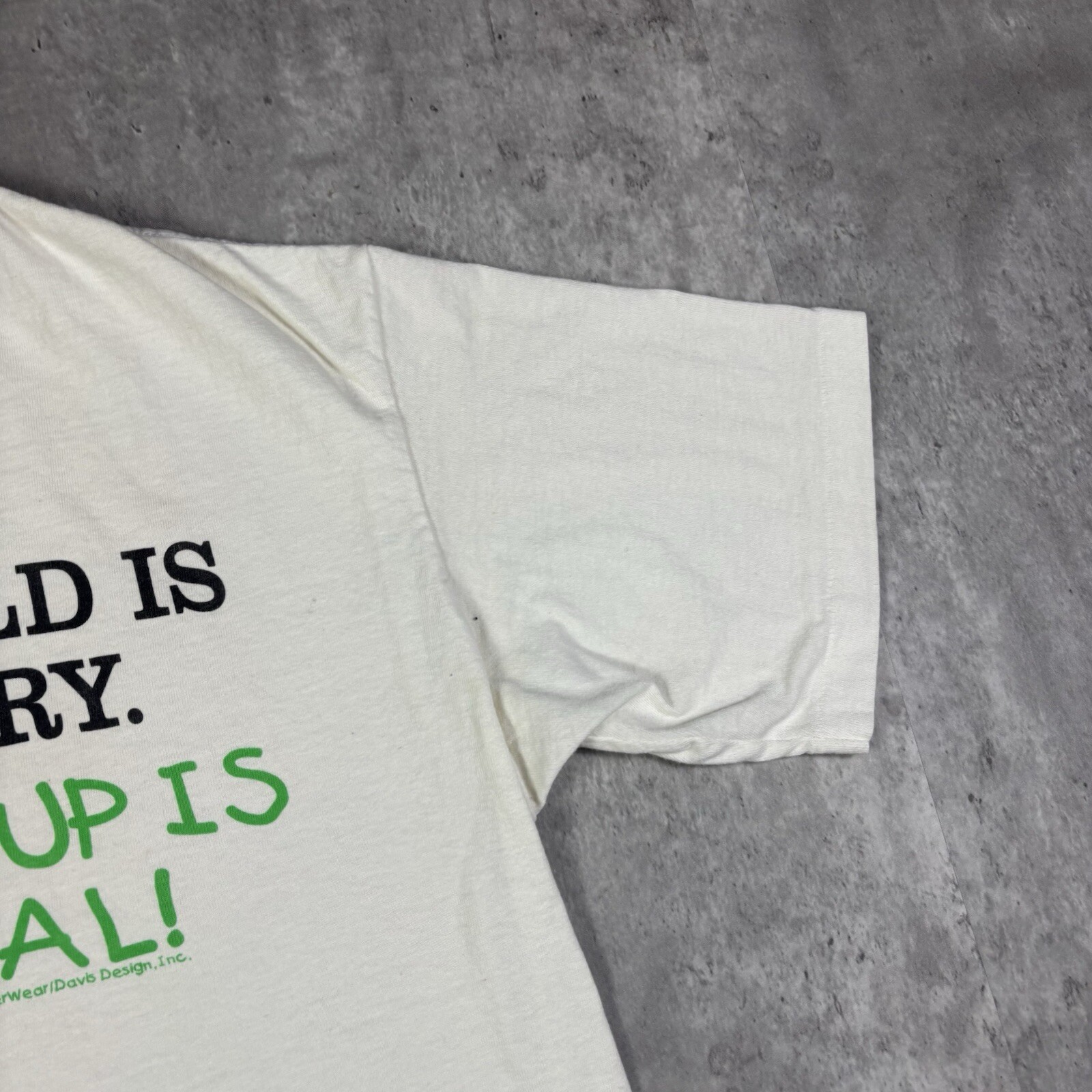Vintage 90s Growing up is optional Funny Quote Humor T Shirt Mens size L gallery