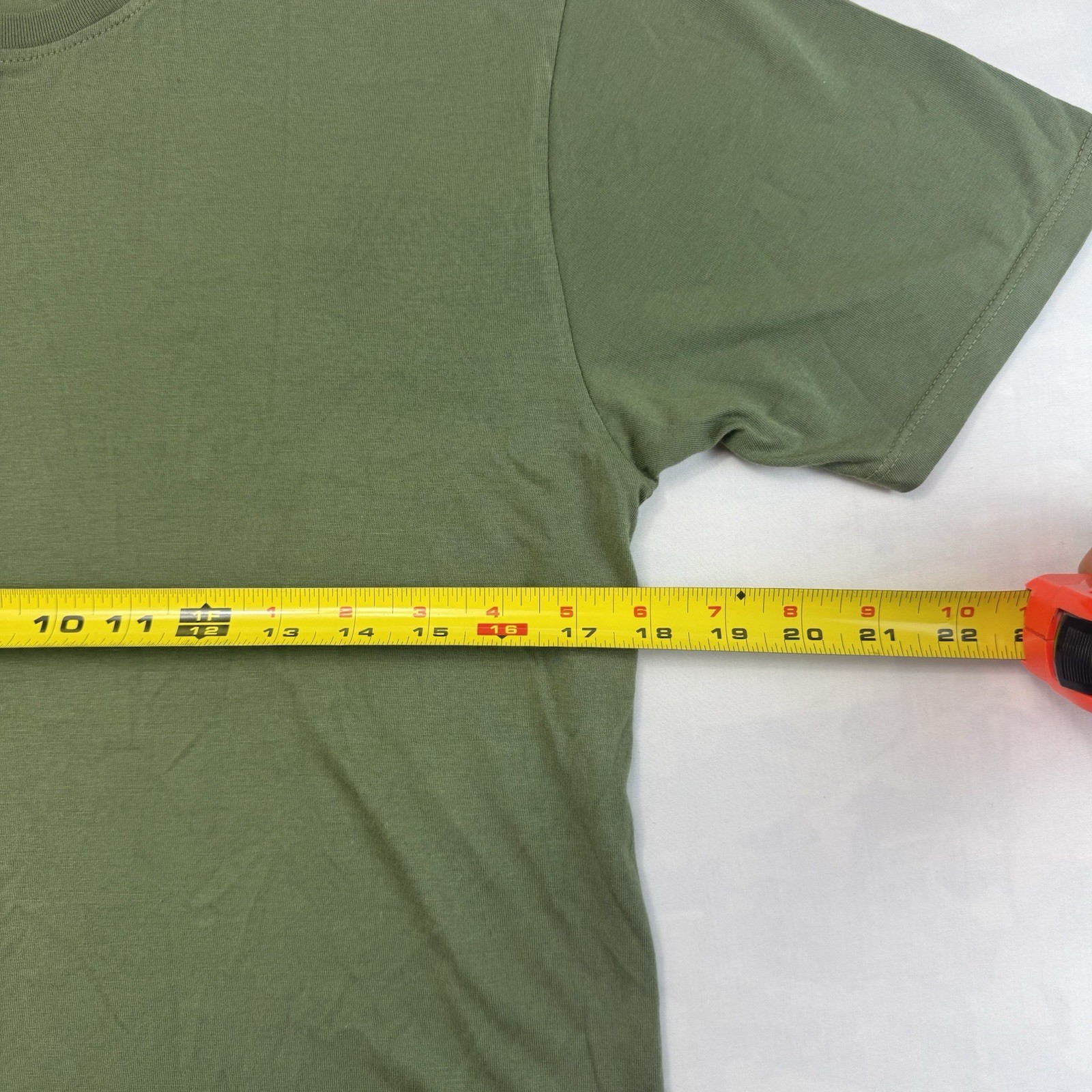 American Trench Made in USA Olive Green Crew Neck T Shirt Small gallery