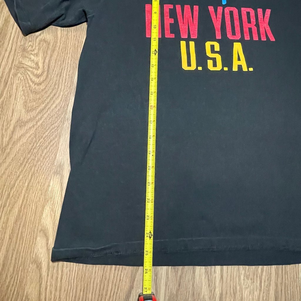 Vintage VTG Champion New York USA T Shirt Black NO TAG SEE DESC gallery