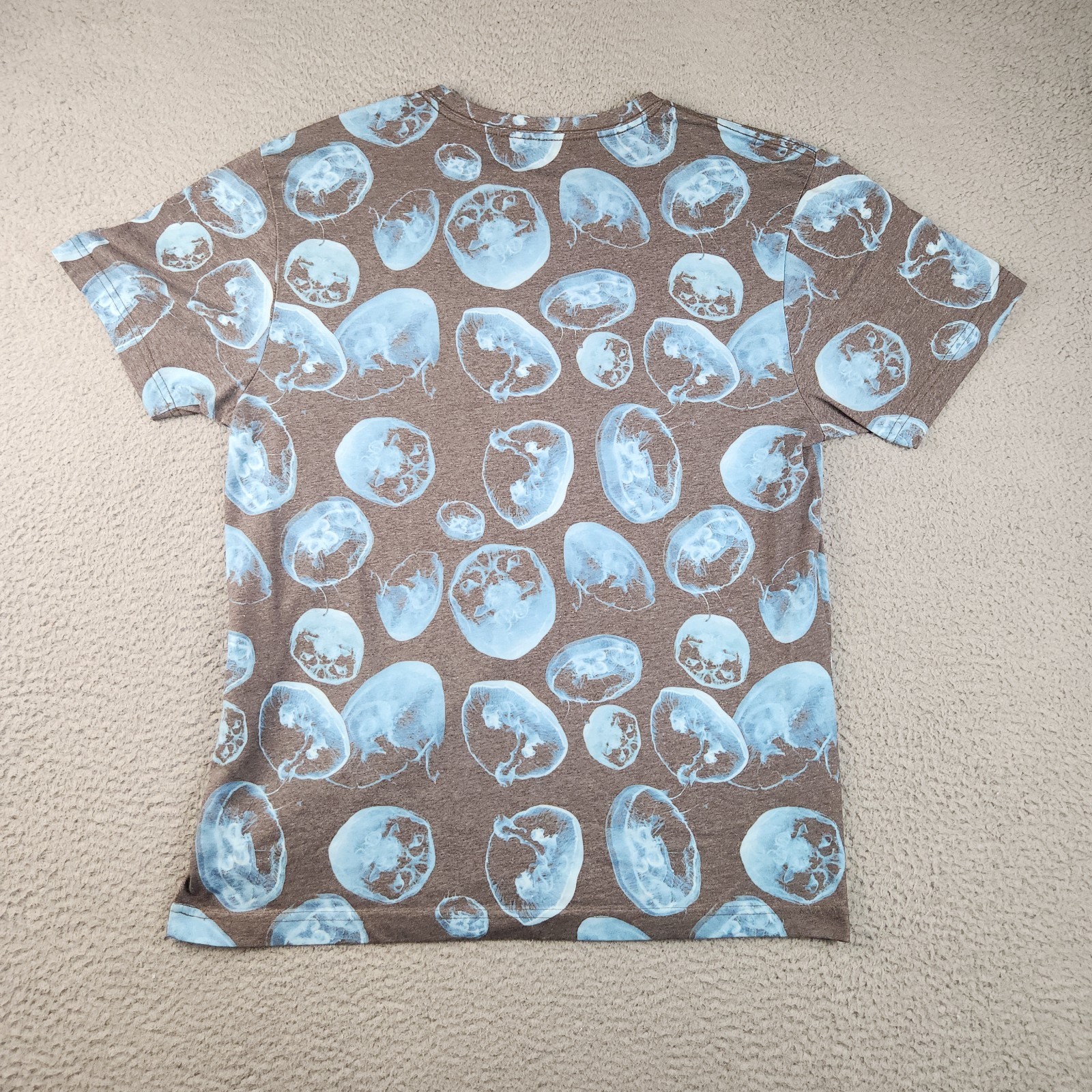 Hurley Jelly Fish Sublimated Shirt All Over Print Ultra Soft Men's Medium Surf gallery