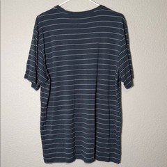 Free Fly Men’s XL Bamboo Performance Pocket T-Shirt Blue White Stripes