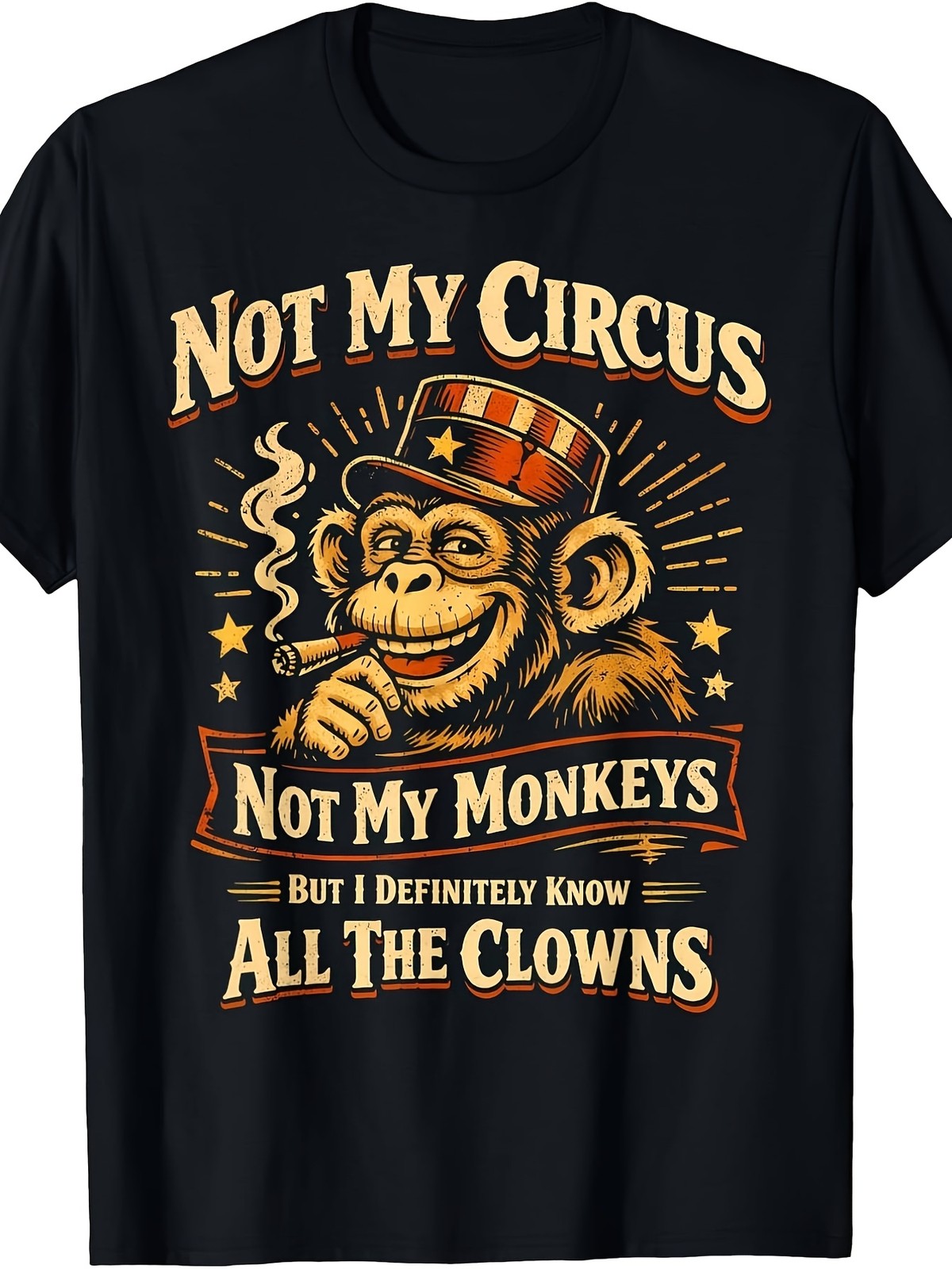 Not My Circus Not My Monkeys But I Know for all The Clowns Funny T-Shirt gallery