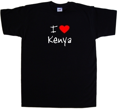 I Love Heart Kenya T-Shirt