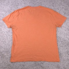 Psycho Bunny T-Shirt Size 5 *DEFECTS* V-Neck Short Sleeve Orange Logo Pima Peru