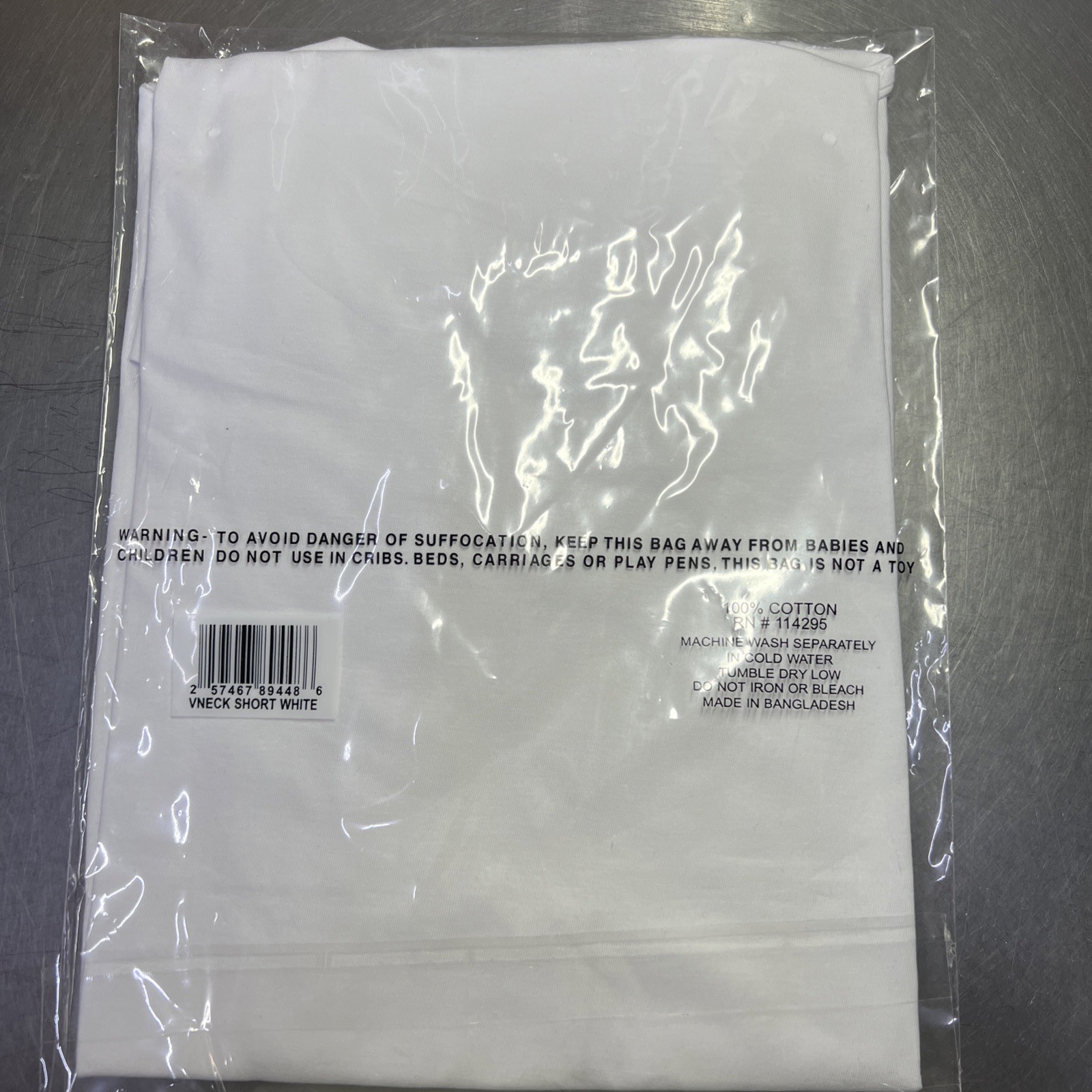 Sada Shirt Short Sleeve White Color V Neck 2x Sizes Can Be Mix and Match S_6x gallery