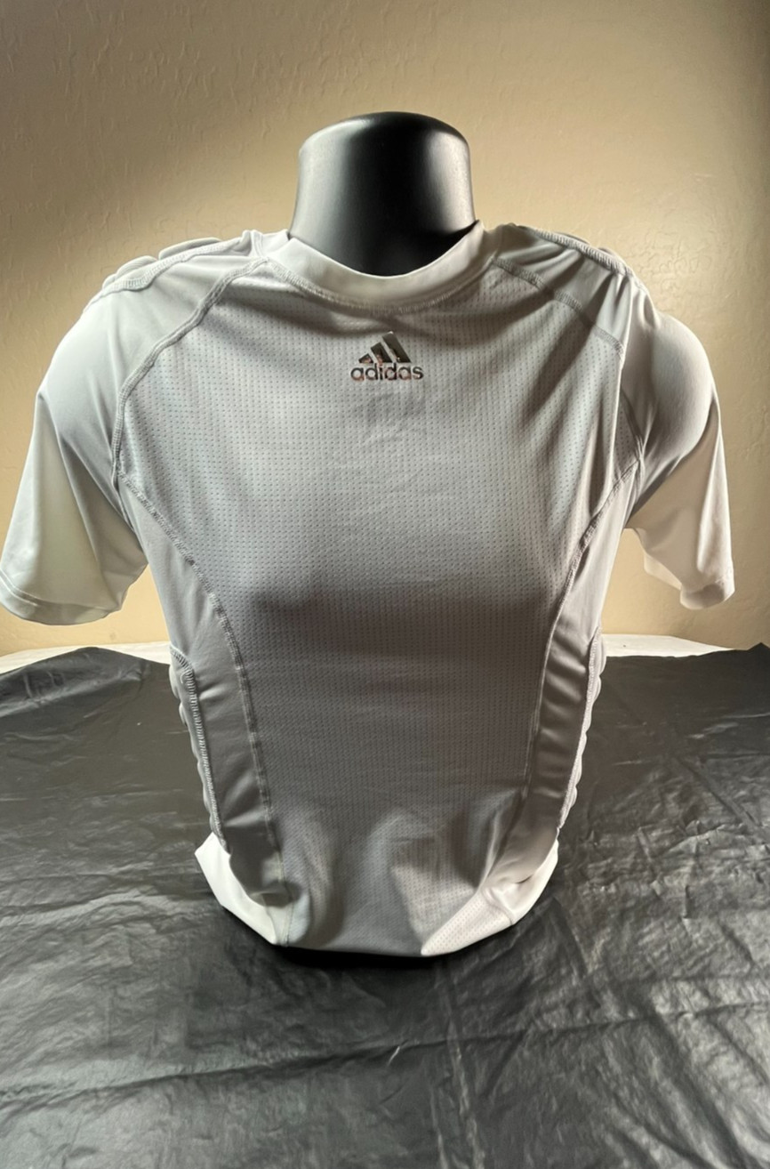 Adidas Adult Force Integrated Football Shirt Mens L White Padded Aero Ready gallery