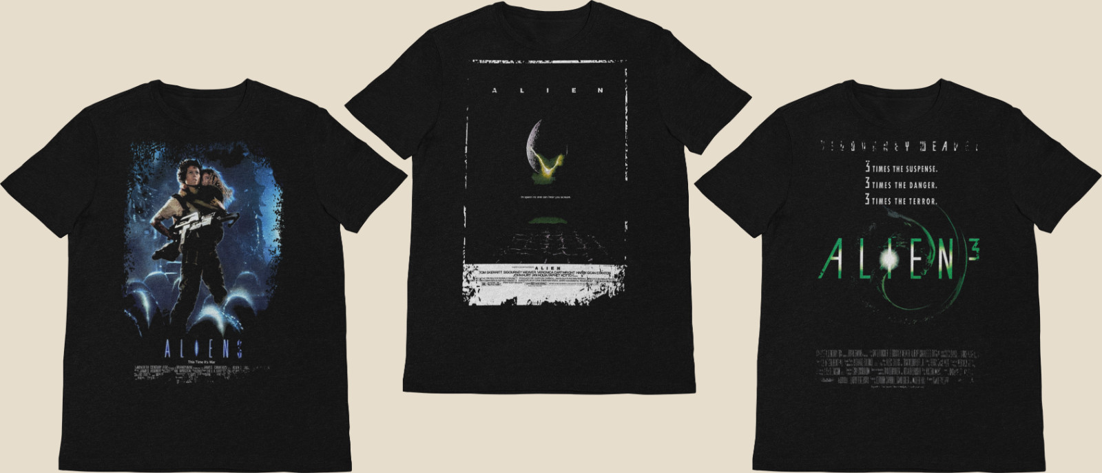 Alien Collection - Movie Poster inspired Unisex Black T-Shirts gallery