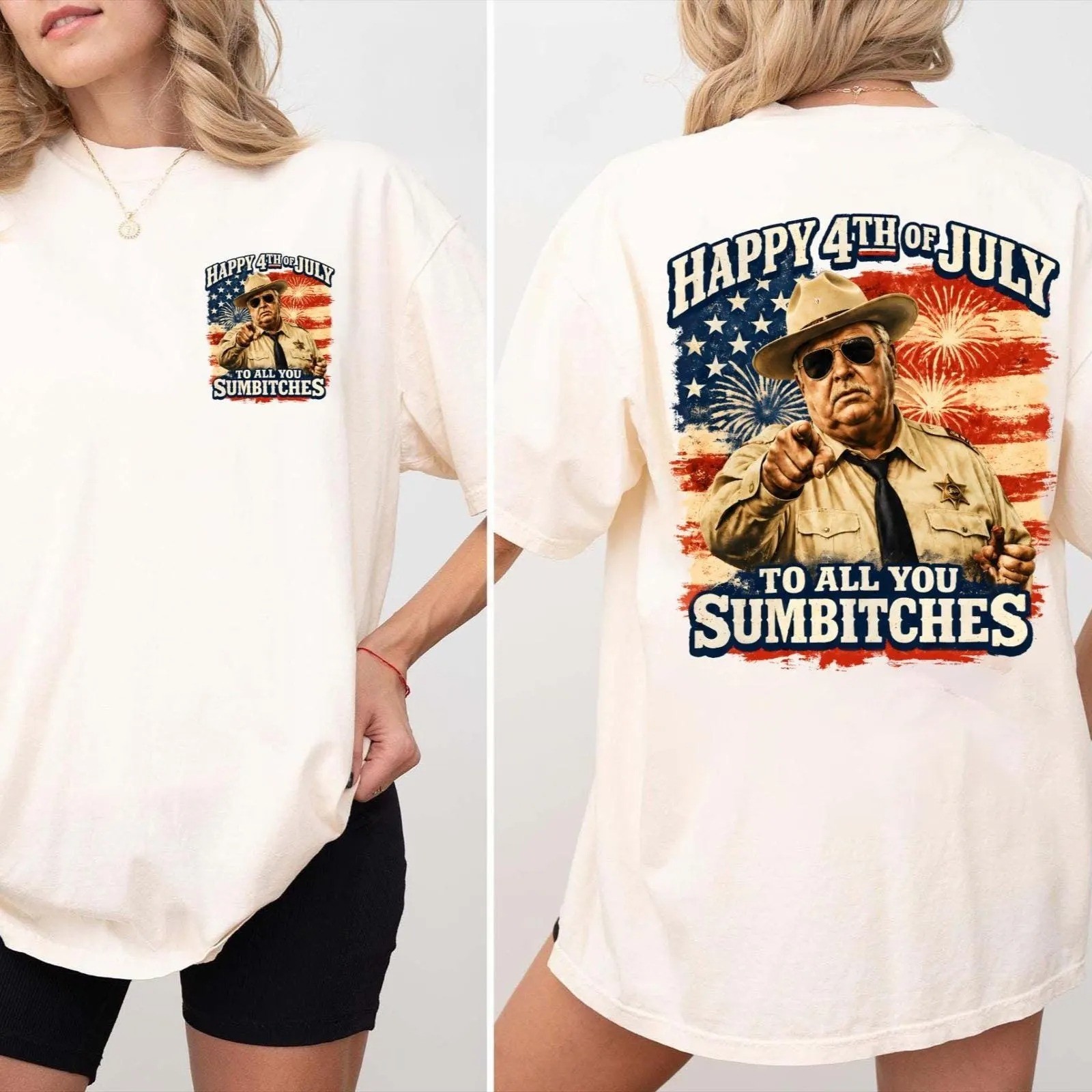 Happy 4th Of July To All You Sumbitches T-shirt, Retro Movie Tee S-5XL gallery