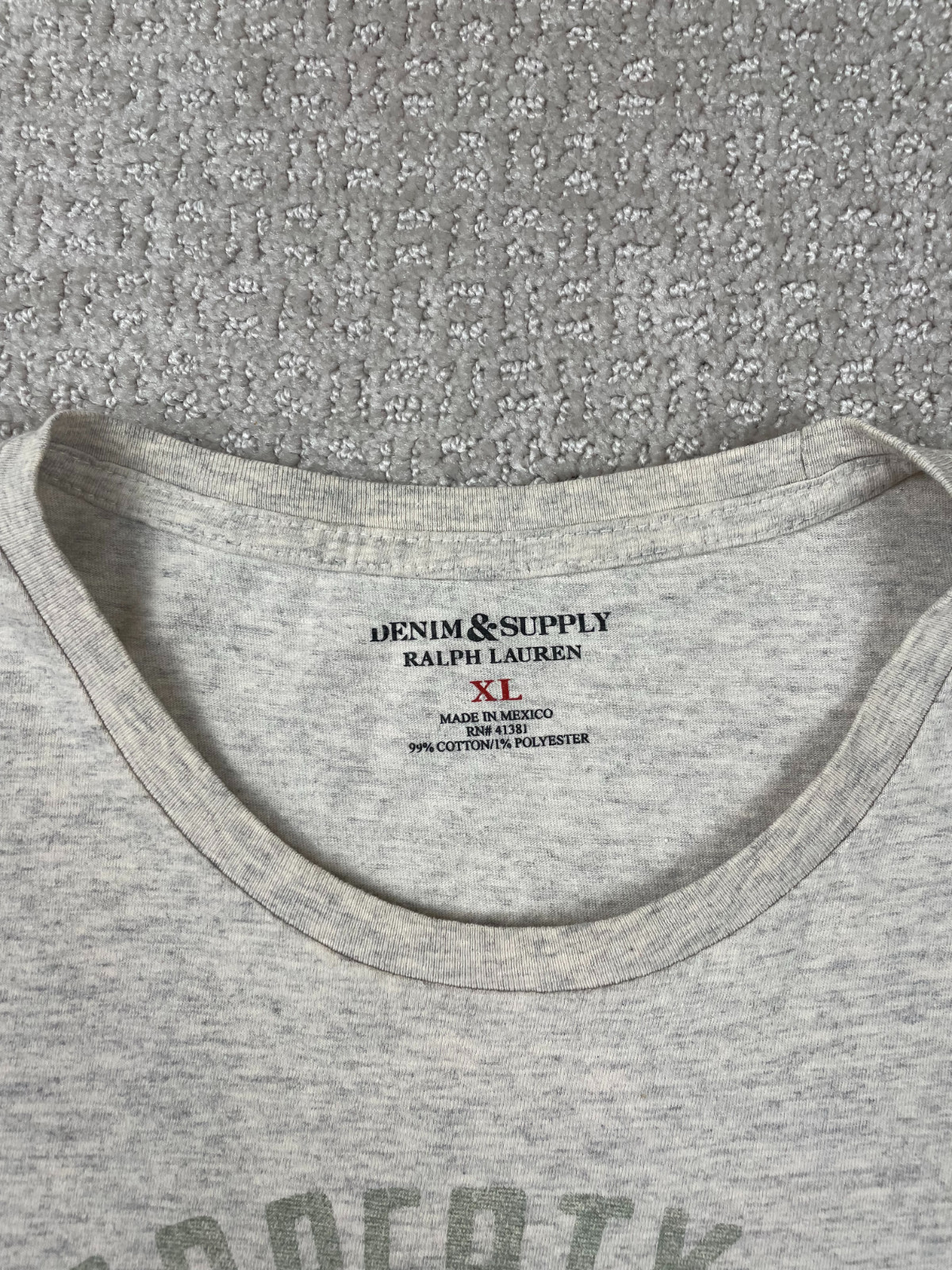 Denim Supply Ralph Lauren T Shirt Men XL Gray Indian Head Chief Graphic Tee 1967 gallery