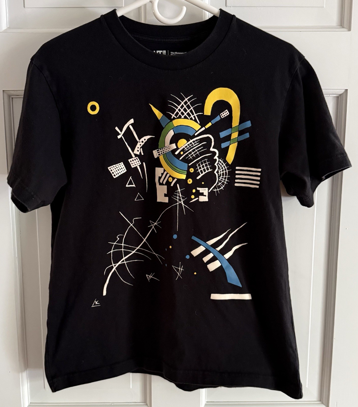 Uniqlo MoMA Kandinsky Small Worlds VII 1922 Graphic T Shirt Medium Black Art Tee