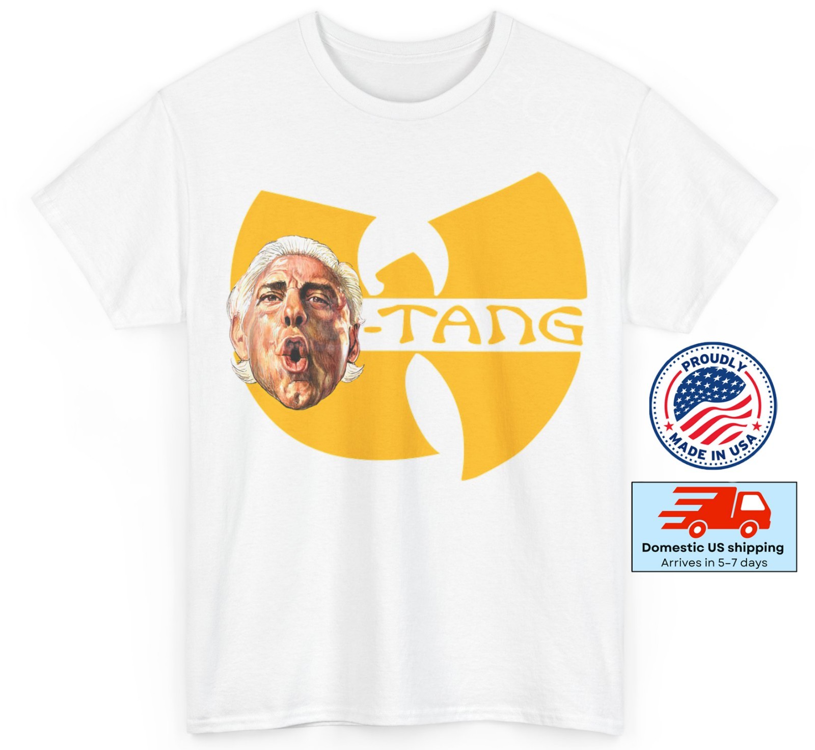 Ric Flair Wu-Tang Clan Funny Vintage 90s Rap Hip Hop S-5XL T-Shirt Men Unisex gallery