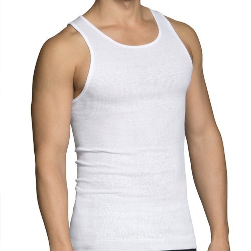 3 Pc Men 100% Cotton A-Shirt Tank Top Ribbed Undershirt Wife Beater Black White gallery