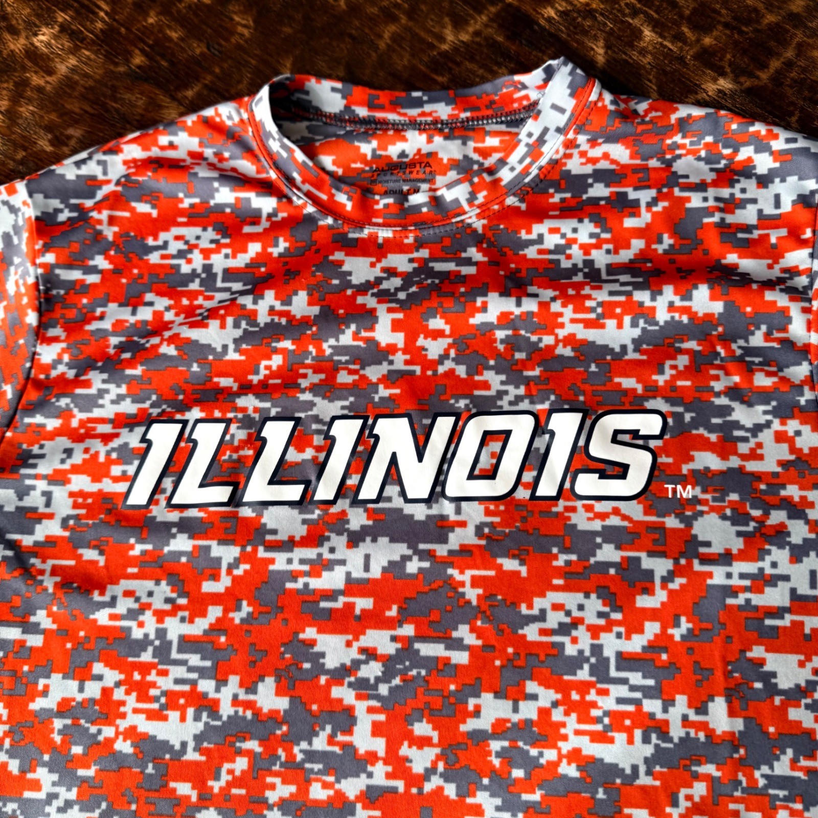 Augusta Sportswear Illinois Fighting Illini Camo Athletic T-Shirt Men's Adult M gallery