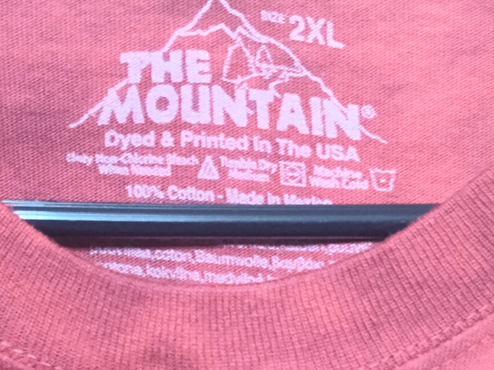 The Mountain TShirt Men's Red Grim Reaper Firefighter 2XL Retired Logo #710 NWOT gallery