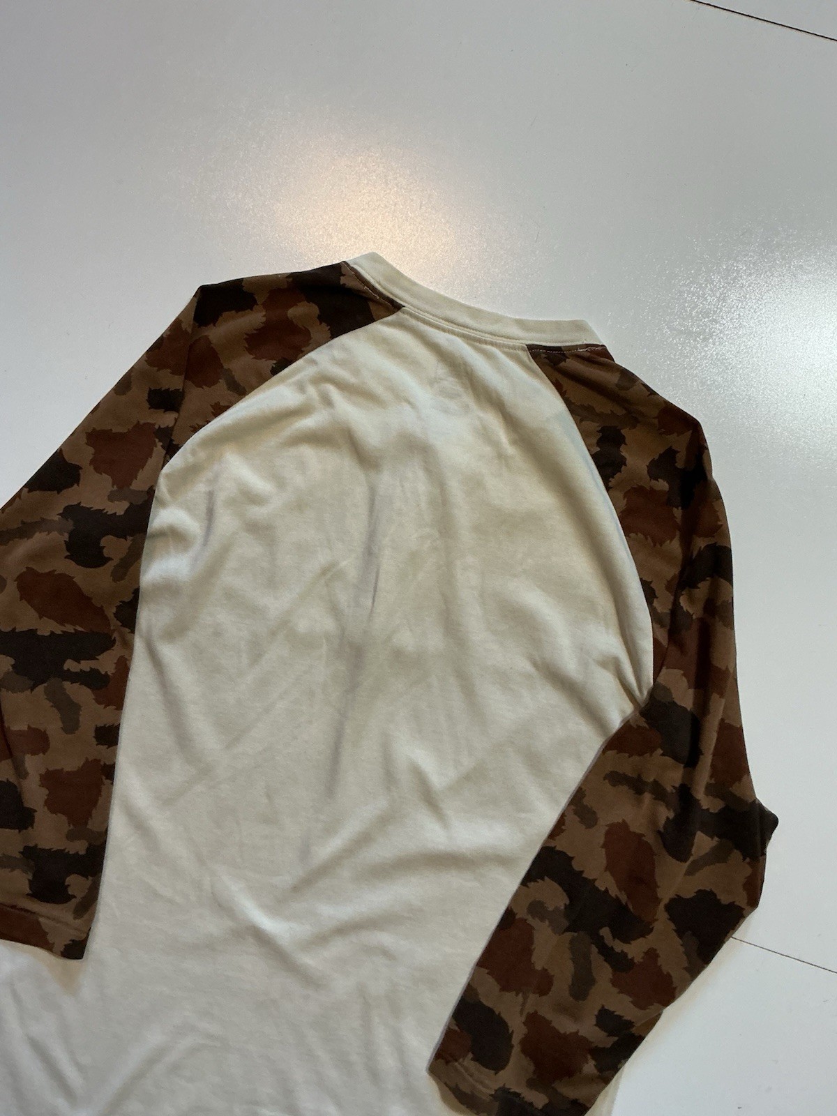 Nike X Poler Camouflage Snake Graphic 3/4 Sleeve Henley Baseball T-Shirt Sz. M gallery