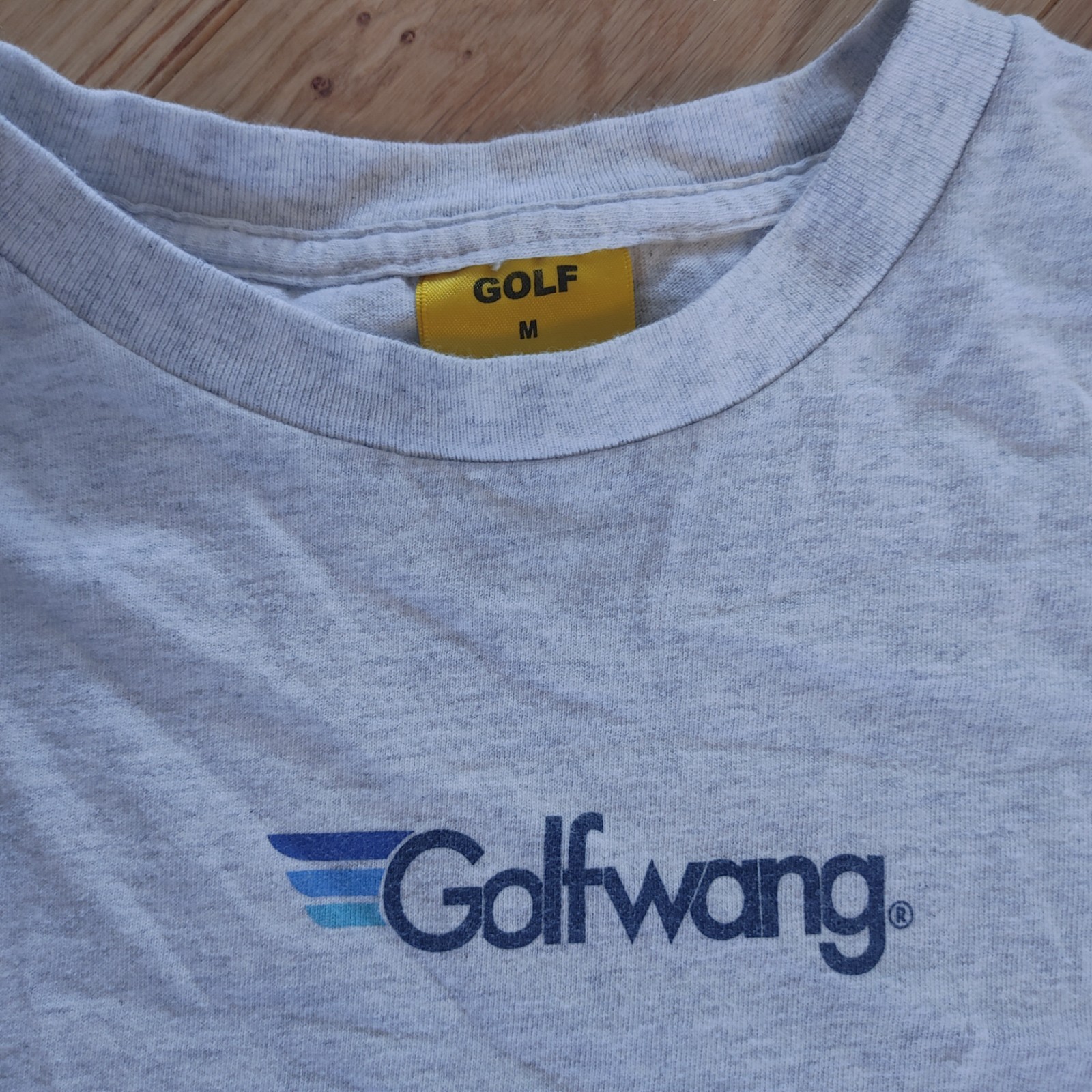 Golf Wang Shirt Mens M Grey Spell Out Logo Short Sleeve Tyler The Creator gallery