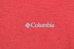 Columbia Shirt Medium Stretch Solid Red Short Sleeve Outdoors Mens