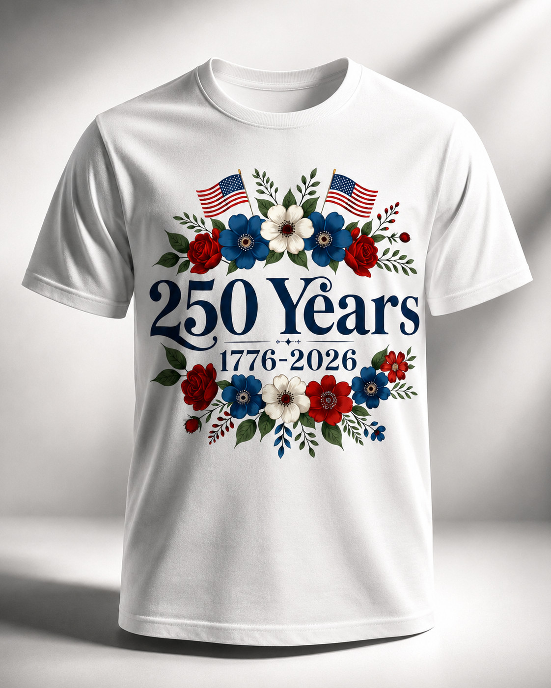 Comfort Colors Boho Floral American Flag Shirt 250th Anniversary 4thOf July Gift gallery