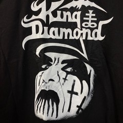 King Diamond Puppet Master Face Graphic T-Shirt Medium