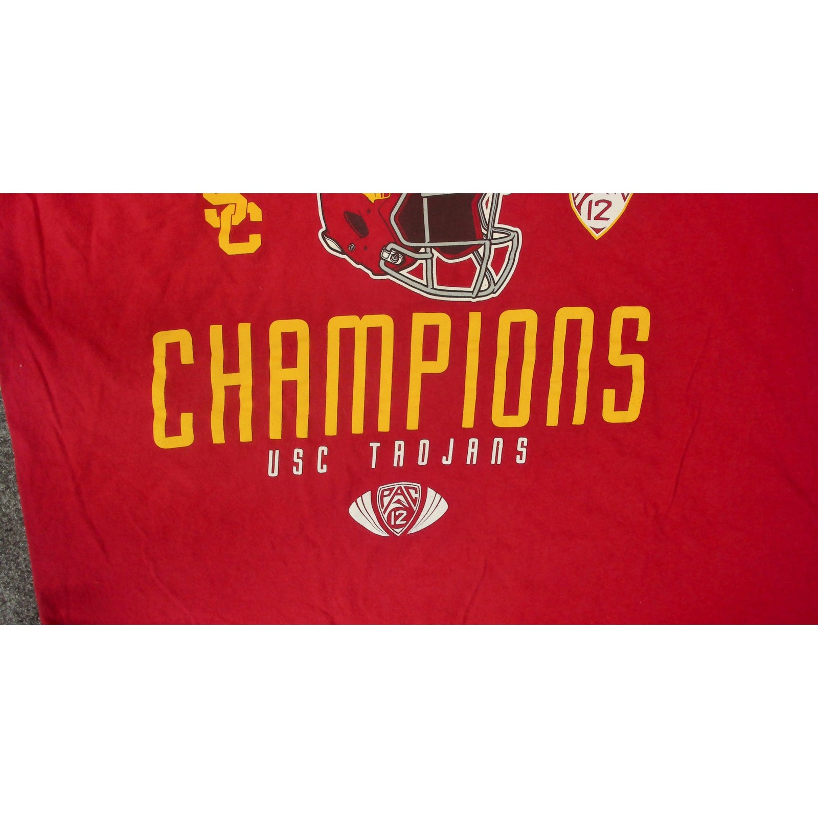 2017 USC Trojans Pac 12 Football Champions Graphic T Shirt The Victory Red Large gallery