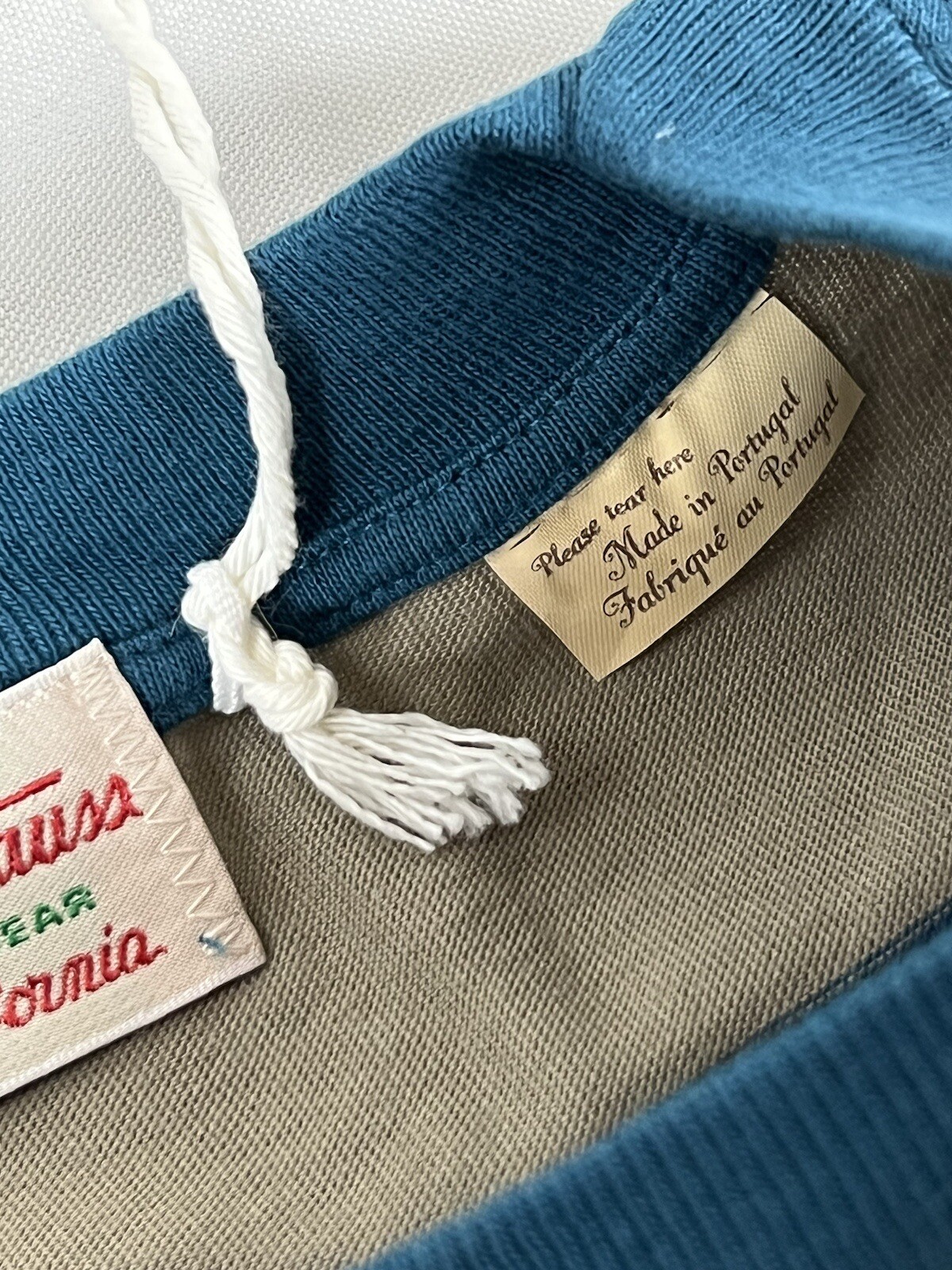 LEVIS VINTAGE CLOTHING LVC 1940’S SPLIT HEM T-SHIRT STRIPE BLUE/GRAY L NWT gallery