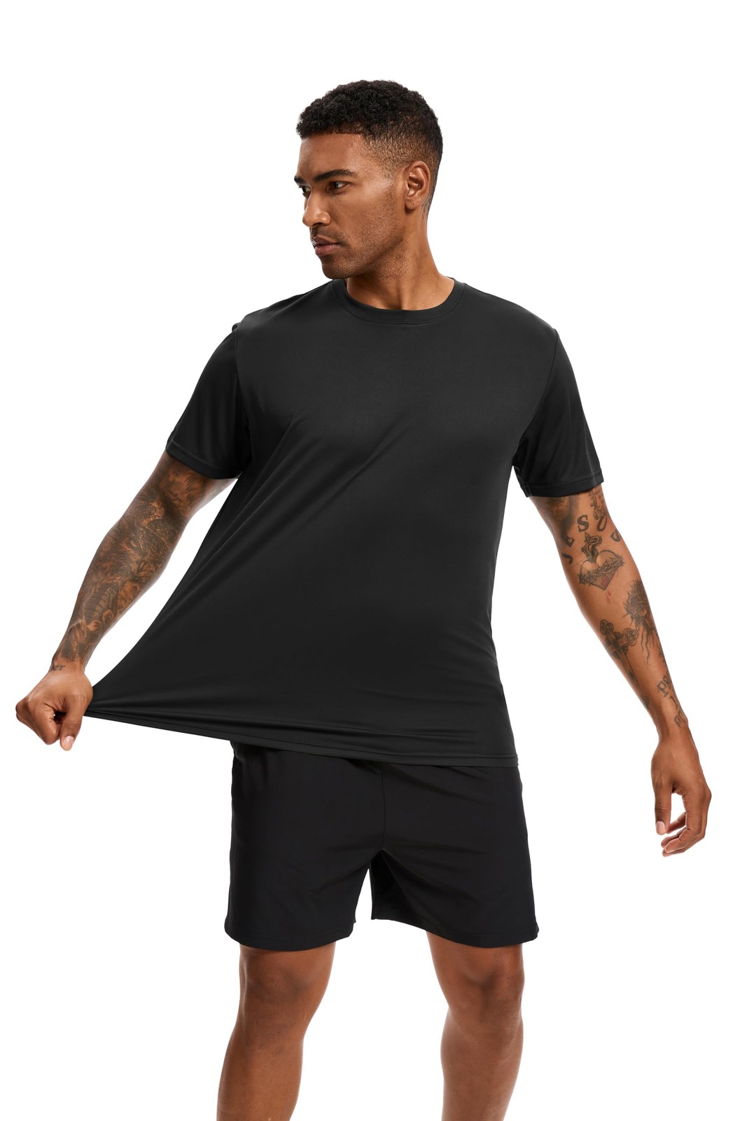 5 Pack Workout Shirts for Men T Shirts Quick Dry UPF 50+ Sun Protection Athle... gallery
