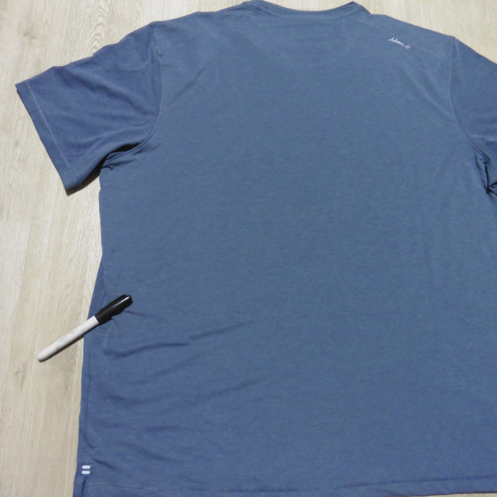 JOHNNIE O Mens XL COURSE T SHIRT FEATHERWEIGHT PERFORMANCE GOLF WAKE BLUE NAVY gallery