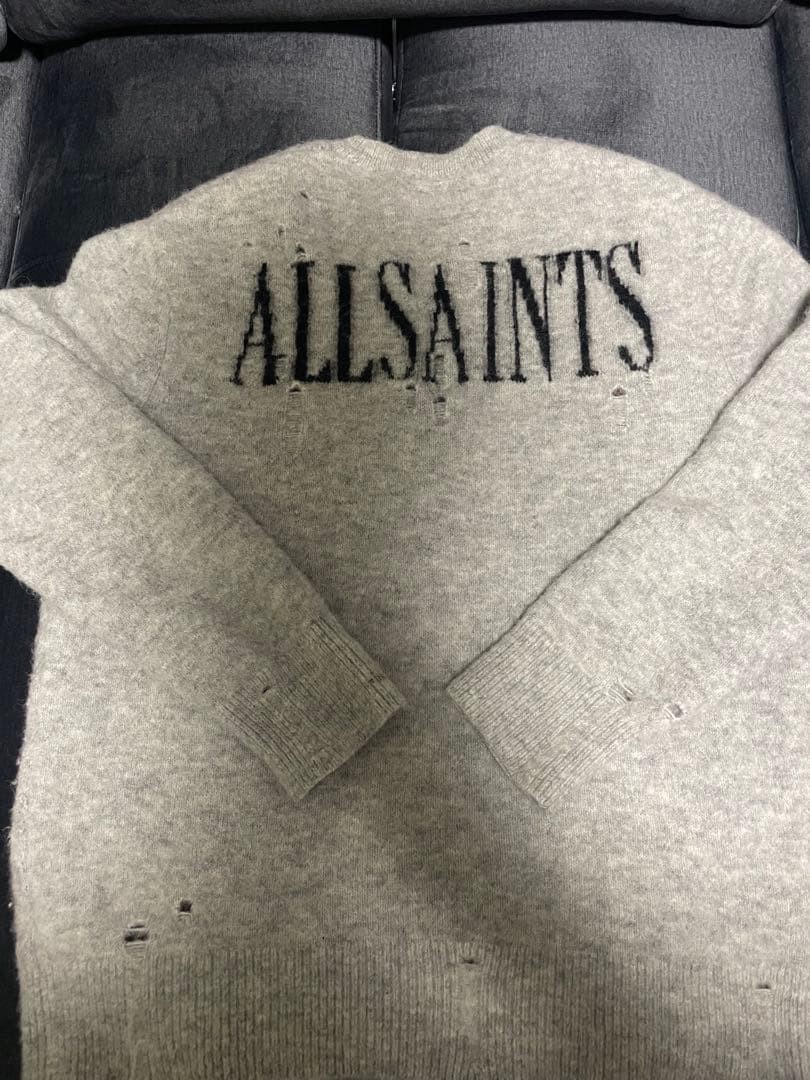 All Saints wool blend knit with skull and snake embroidery gallery