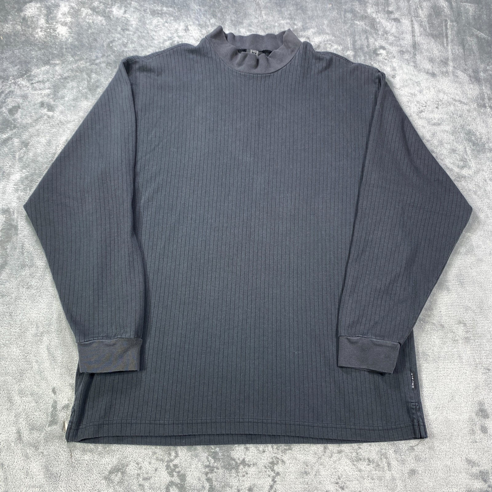 Vintage Nike Golf Mock Neck Sweatshirt Large Dri Fit Athletic Top Swoosh Y2K gallery