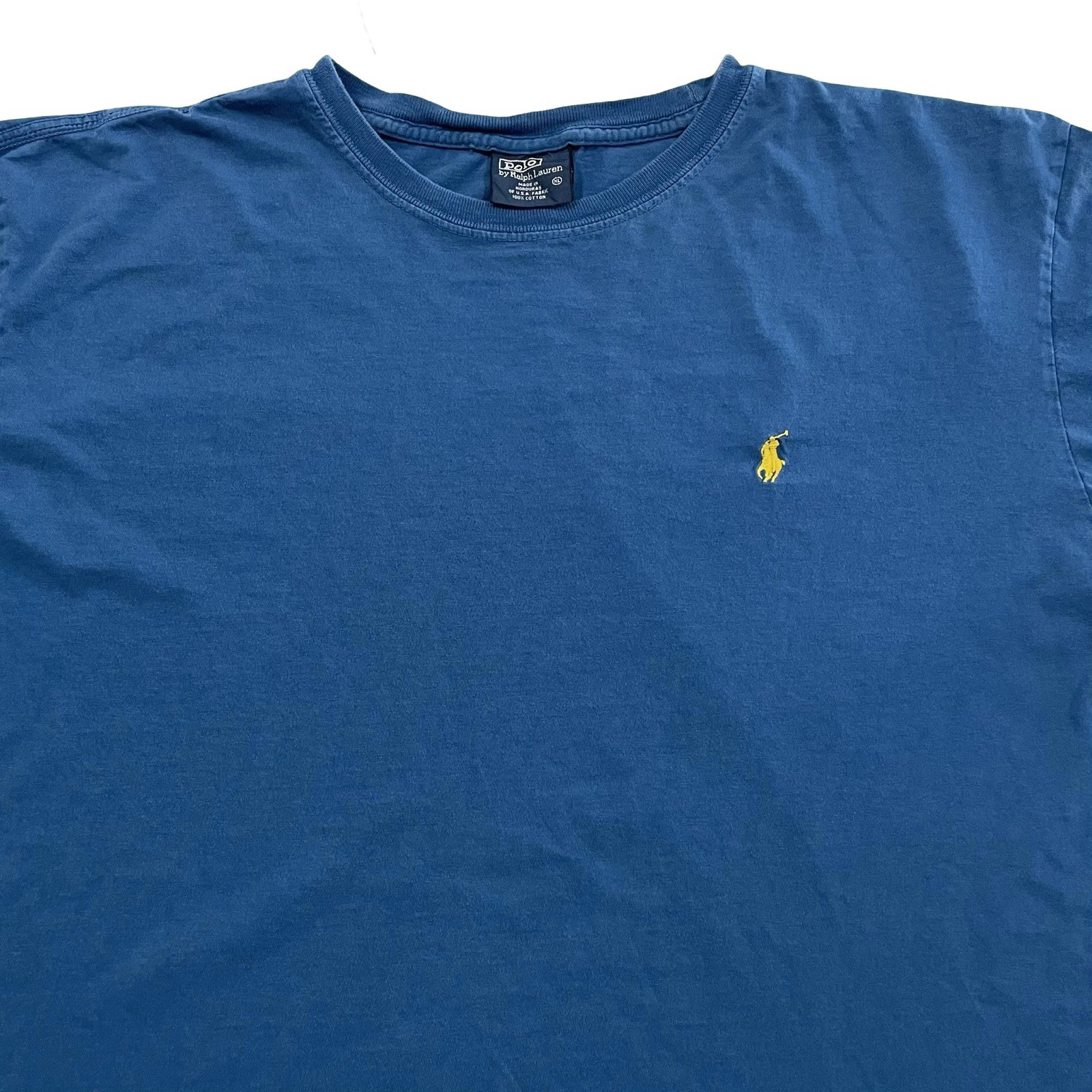 Polo Ralph Lauren One-Point Embroidered Logo Size XL Blue Tee (Retail $50) gallery