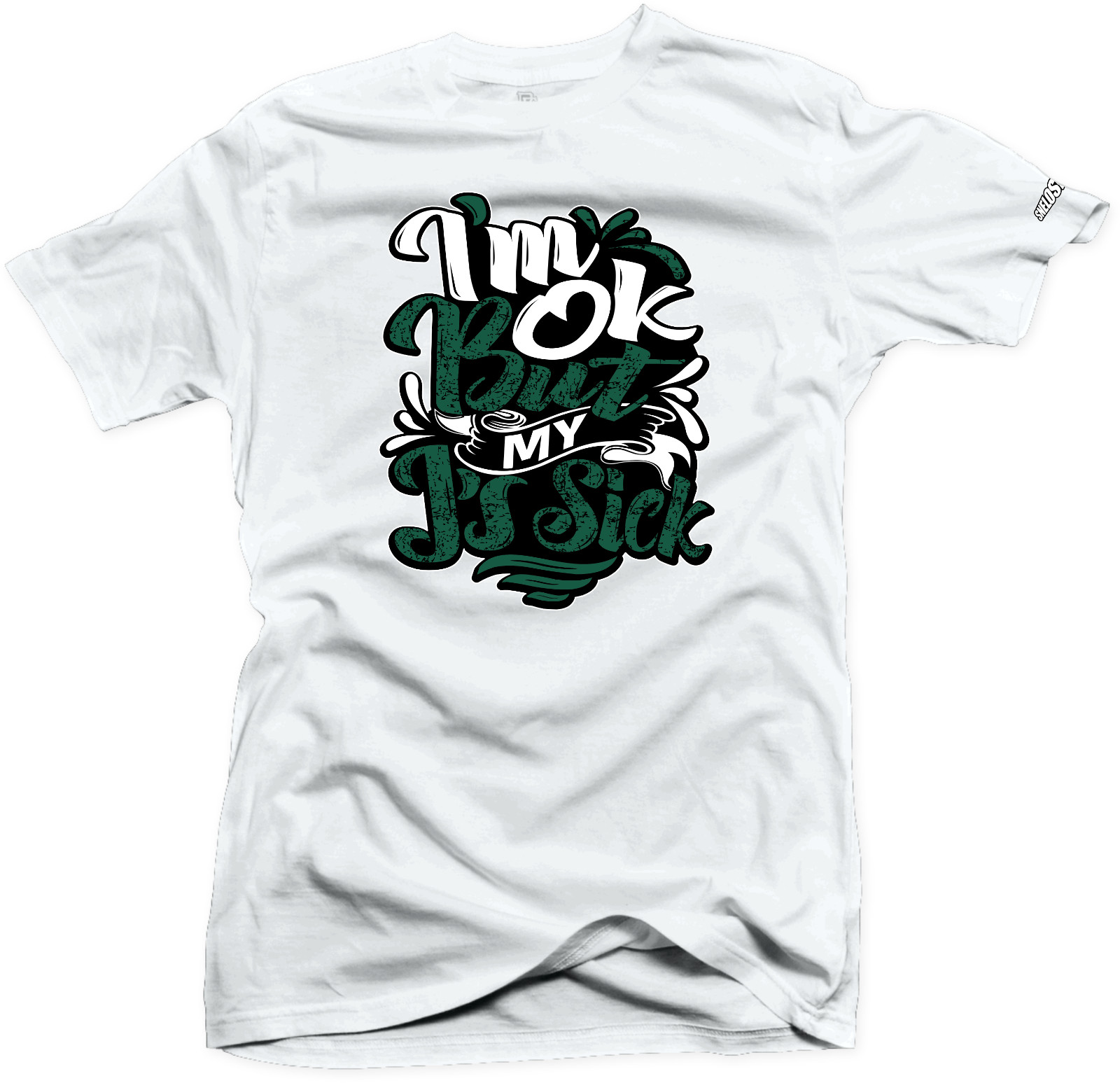 Shirt To Match Jordan Retro 4 Oxidized. Sick Js (Green) White Match Tees gallery