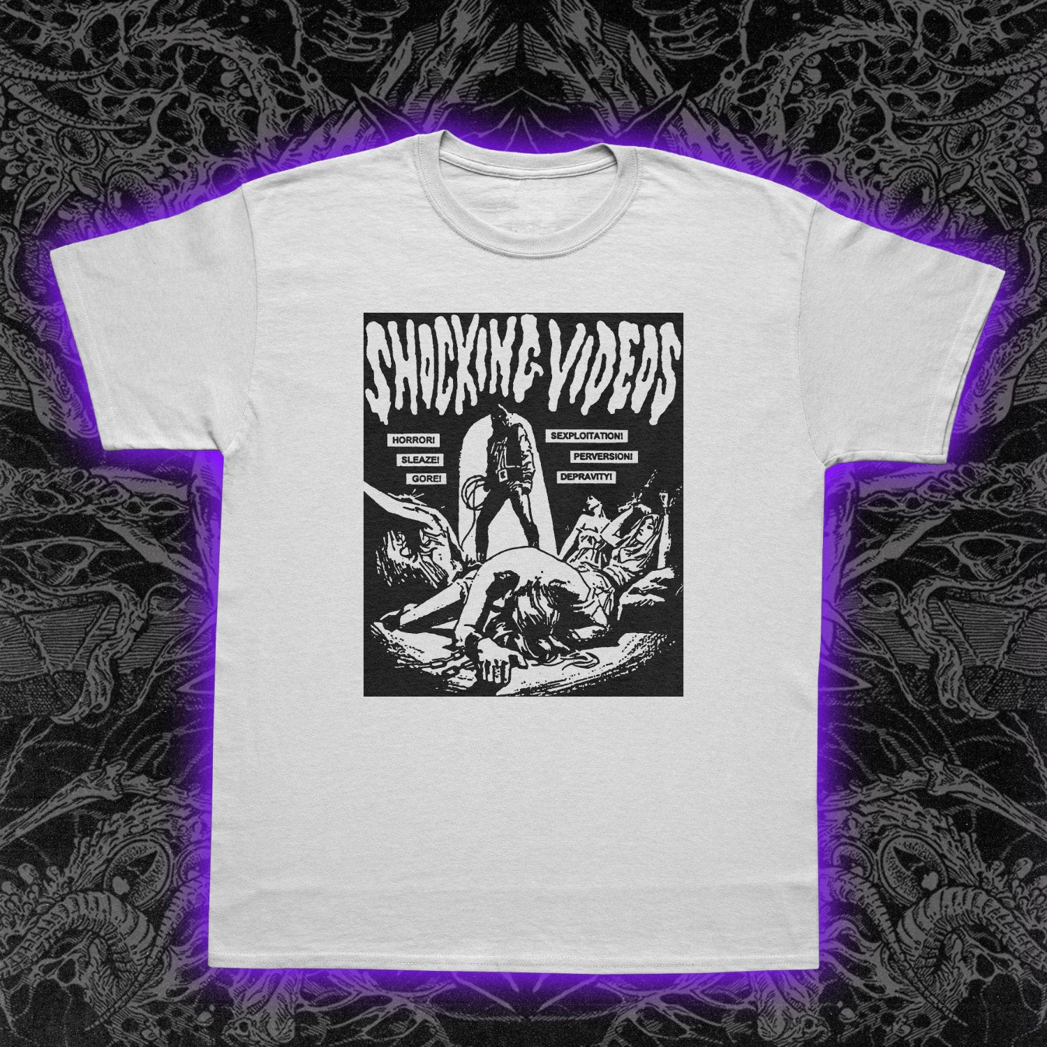Shocking Videos T-Shirt Horror Halloween shirt movie Unisex Shirt gallery