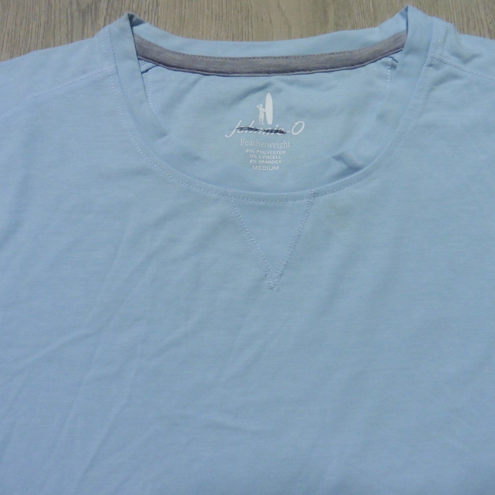 JOHNNIE O Mens M MEDIUM THE COURSE T SHIRT PERFORMANCE GOLF TEE KONA BLUE AQUA gallery