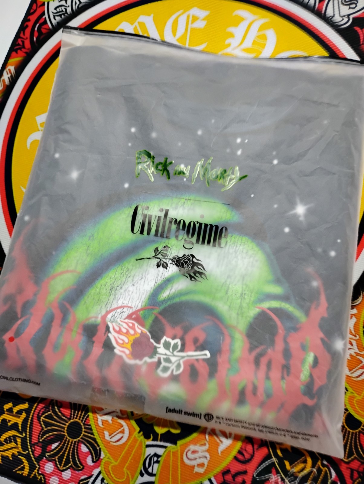 Civil Regime Rick and Morty Oversized T-Shirt Black, Size XXL New With Tags gallery