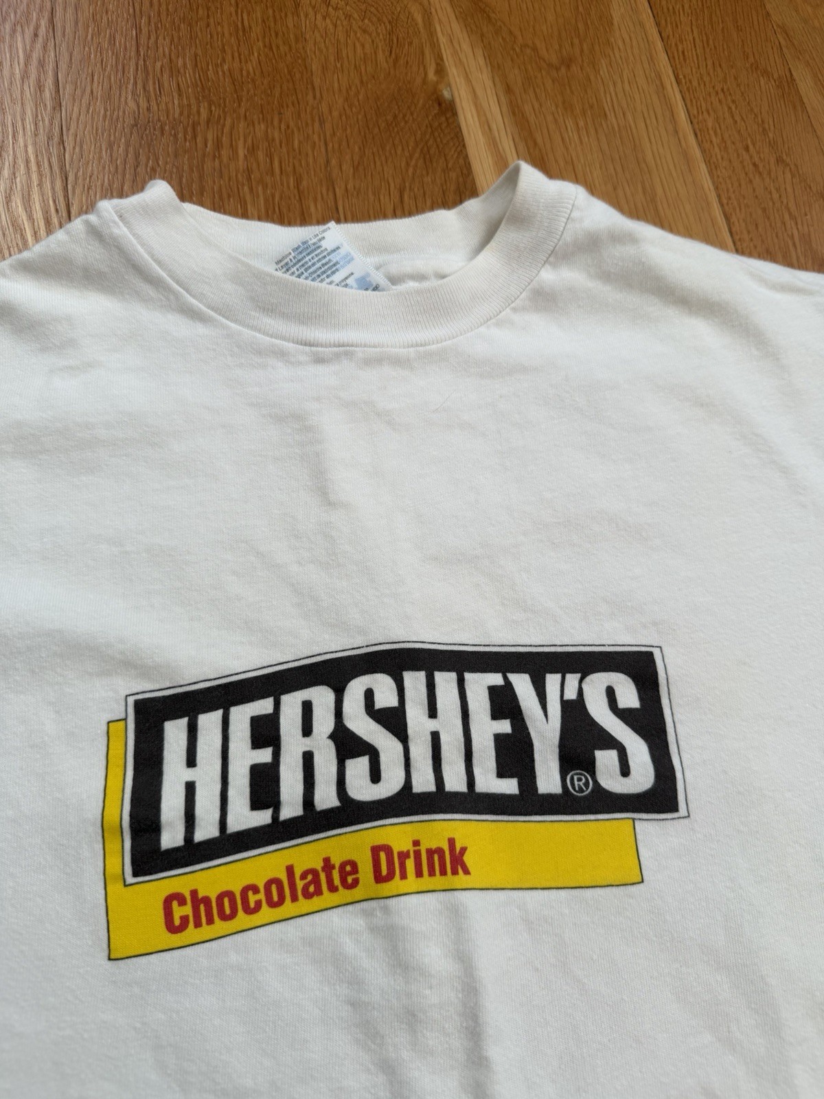 Vintage 90s Hersheys Chocolate Promo T Shirt Double Sided Medium Single Stitch gallery