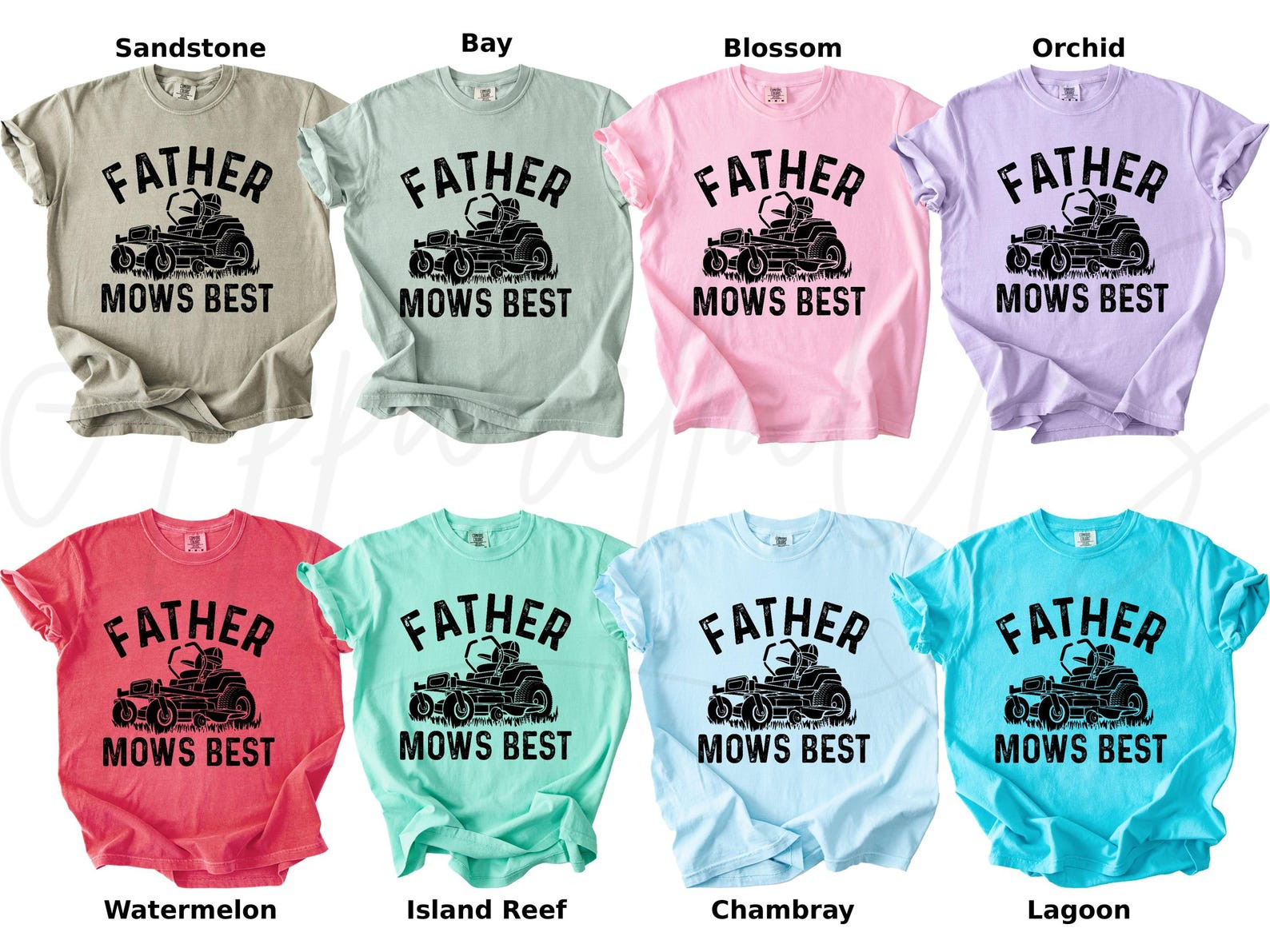 Father Mows Best Shirt Funny Dad T-Shirt Father's Day Gift Lawn S-2XL gallery