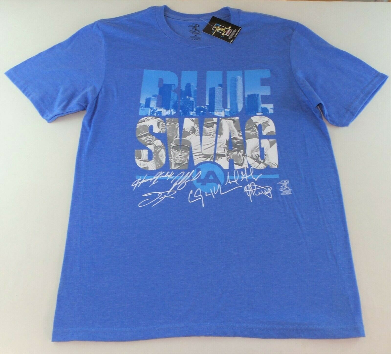 MLB LA Men's Graphic T Shirt Medium Blue Swag Baseball Players Choice Cotton New gallery