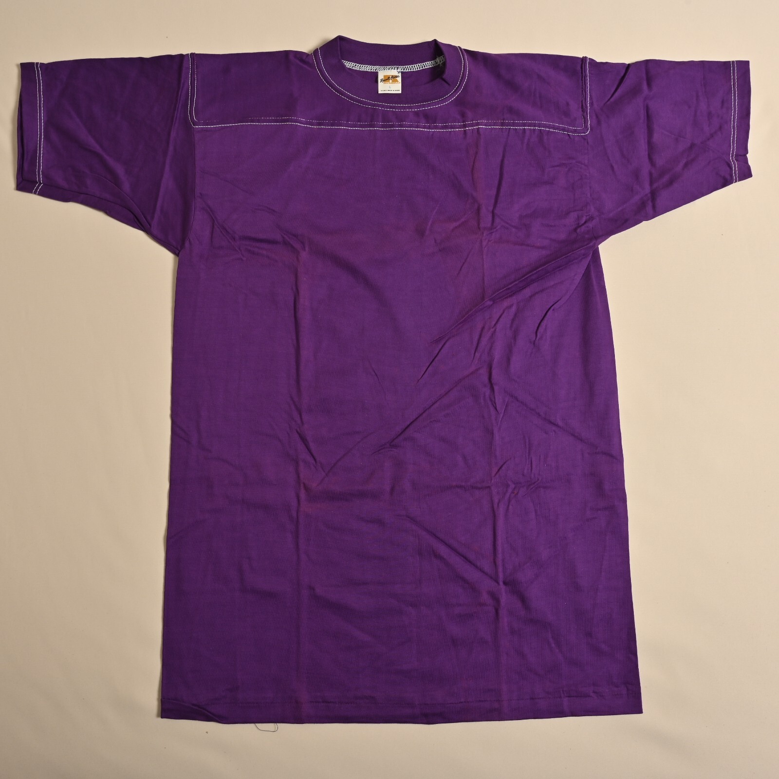 Vintage Russell Athletic Purple Football T-Shirt Size L gallery