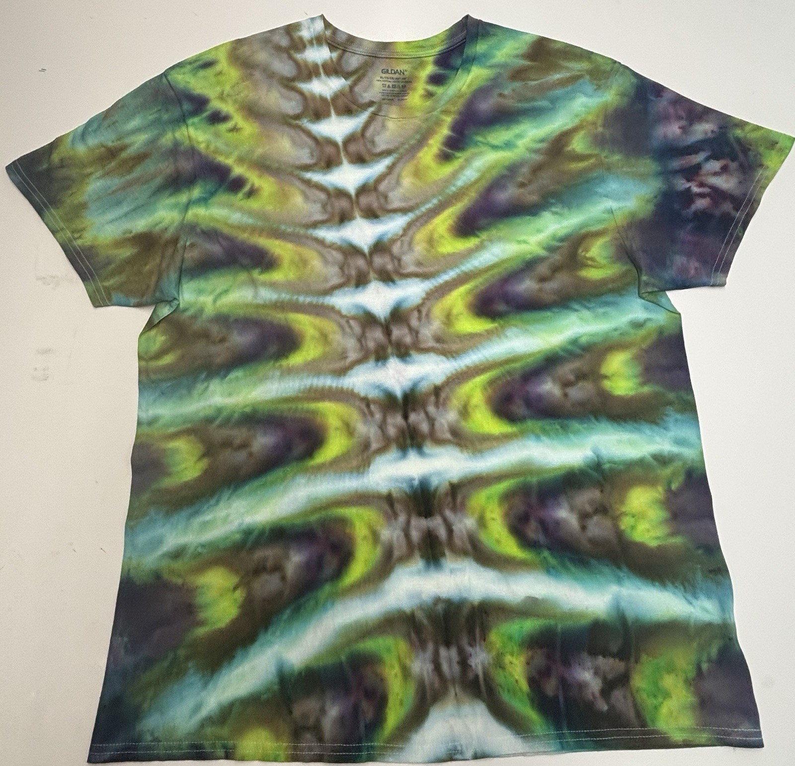 Handmade Ice Tie Dye Unisex Adult T-Shirt Size XL Multicolor Tee NEW