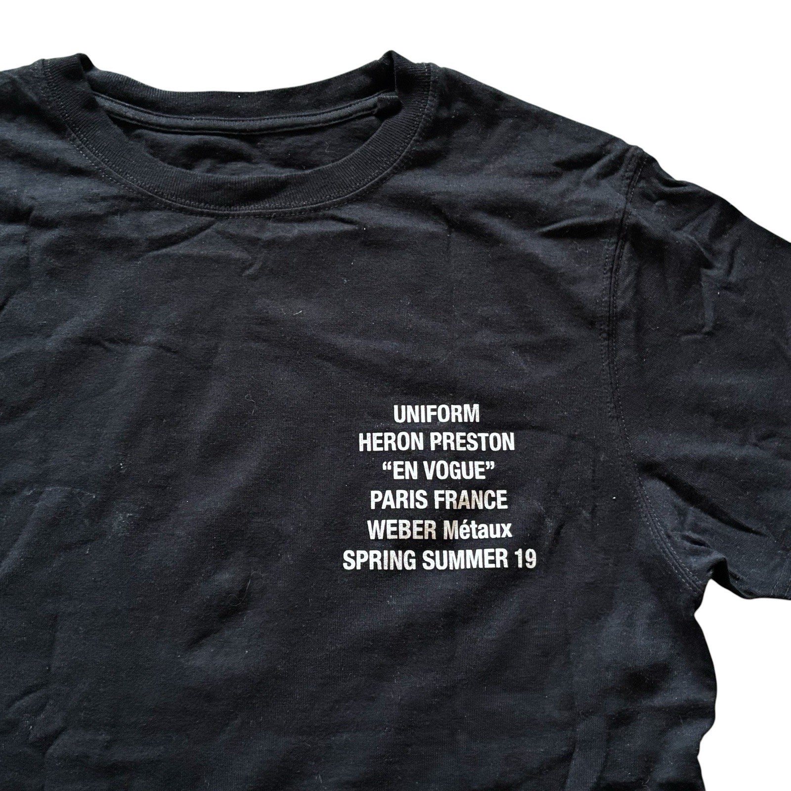 Heron Preston Metal Worker S/S T-Shirt Men’s Size X-Small In Black gallery