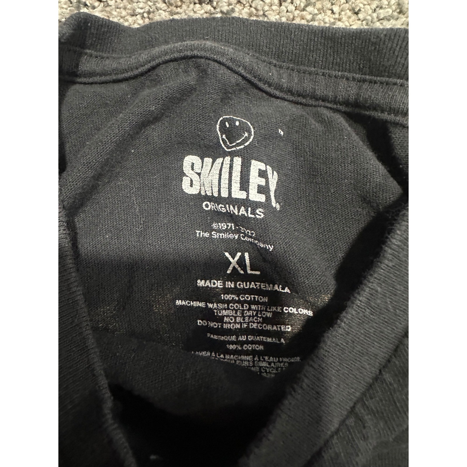 Smiley Originals Open Your Mind Mushroom Shirt Black XL Explore Your Creativity gallery