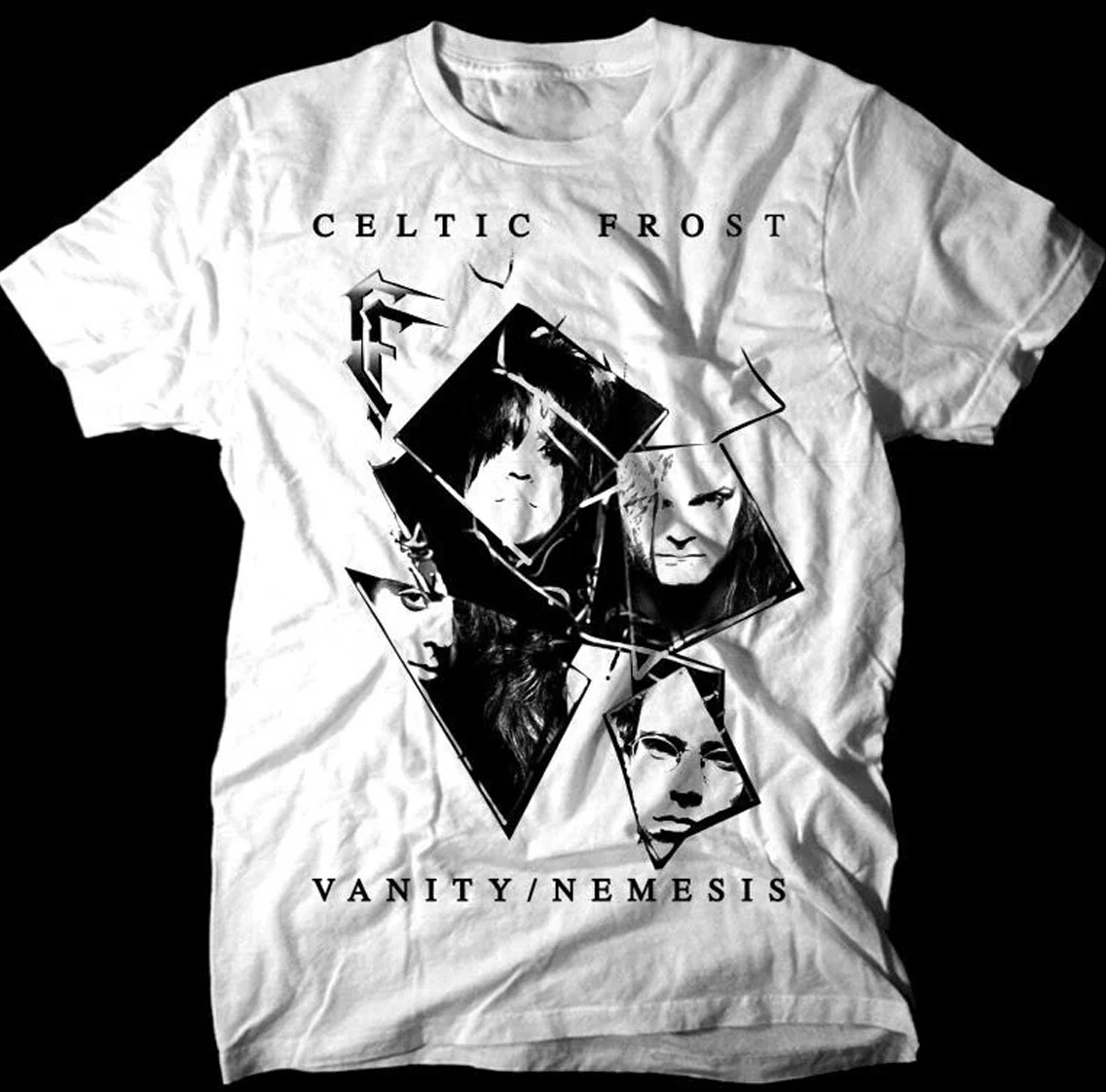 Collection Celtic Frost Vanity Nemesis White Short Sleeve All Size Shirt  AL345