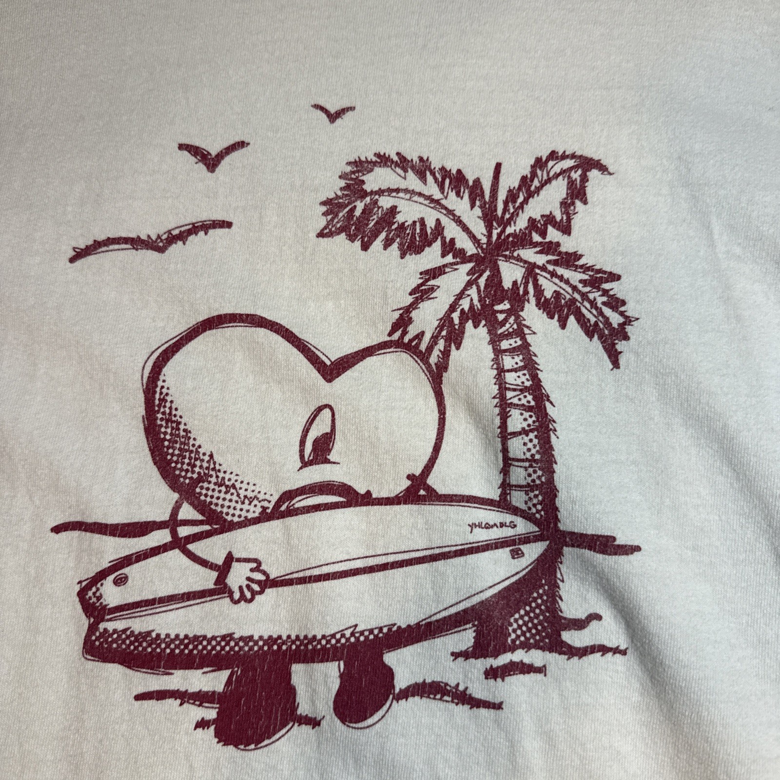 Bad Bunny World's Hottest Tour Un Verano Sin Ti Heart T-Shirt Size Large gallery