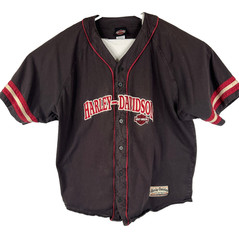 Vintage Harley Davidson Baseball Jersey Style Shirt Men’s Size XL Carson City NV