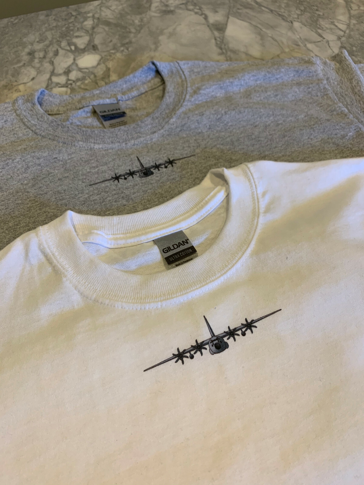 C-130 Hercules Neckline Tees - Premium Plane Art T-Shirt gallery