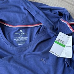 🎁 Tommy Bahama Lounge Tee Crew Neck T-Shirt Size L $40 in Navy