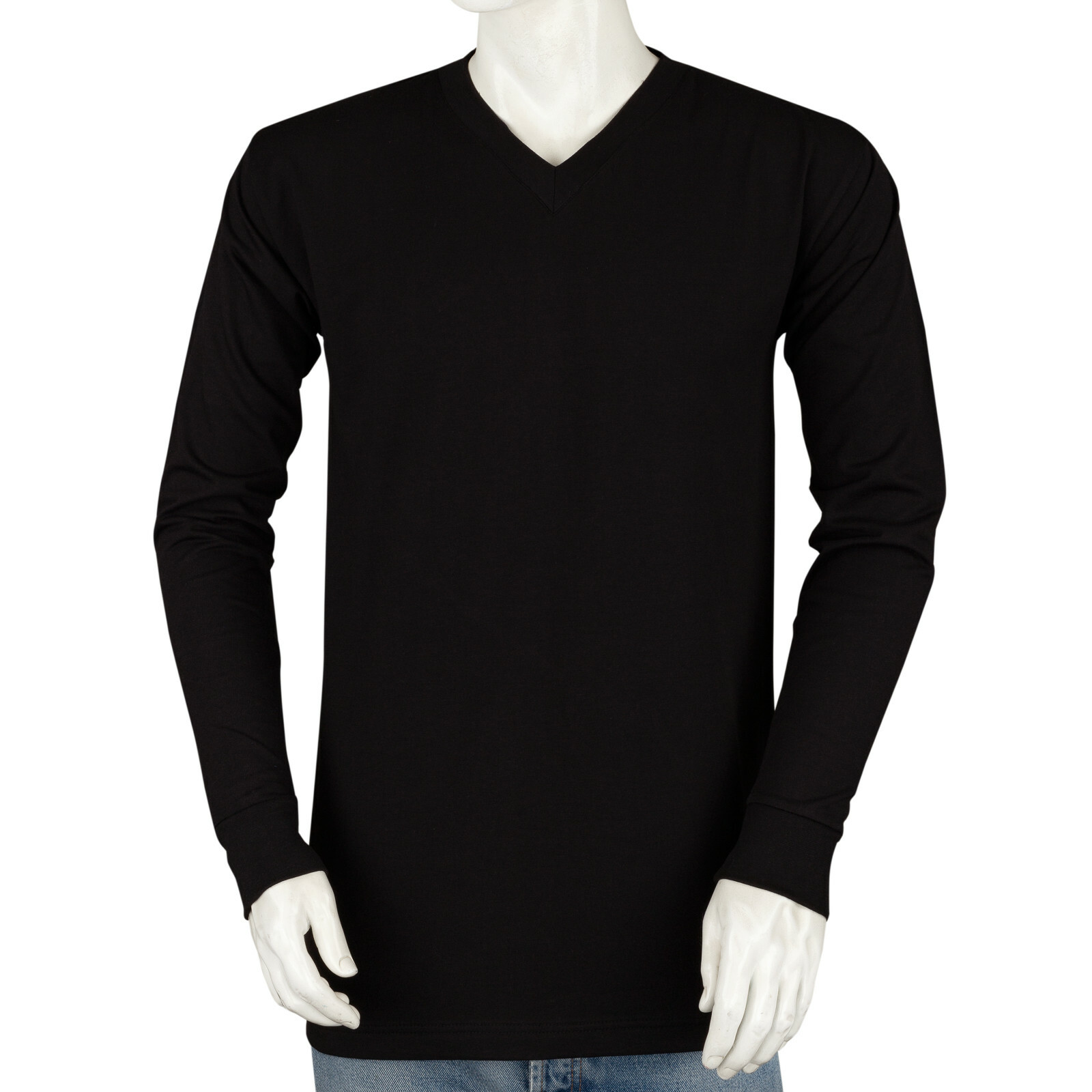 Styllion Big and Tall Mens Shirts - V Neck Long Sleeve - Heavy Weight - VLS gallery